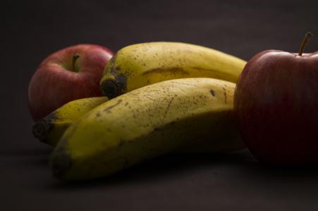 水果, 香蕉, 苹果, 食品, 新鲜, 苹果-水果, 香蕉