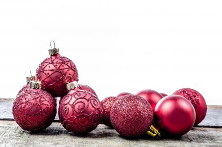 装饰, 红色, 圣诞节的时候, 圣诞 baubel, 圣诞贺卡, 白色, 火花
