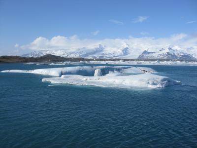 冰川, 环礁湖, 冰岛, 蓝色泻湖, 自然, 天空, 水