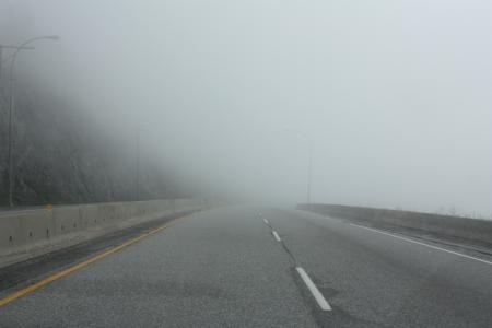 雾, 道路, 路线