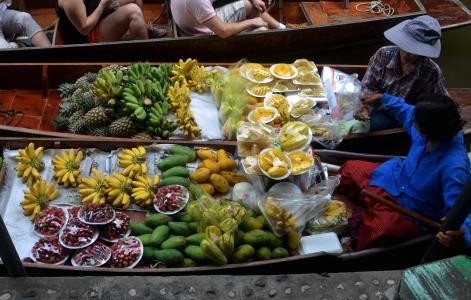 水果, 小船, 烹饪, 食品, 旅行, 热带, 泰国