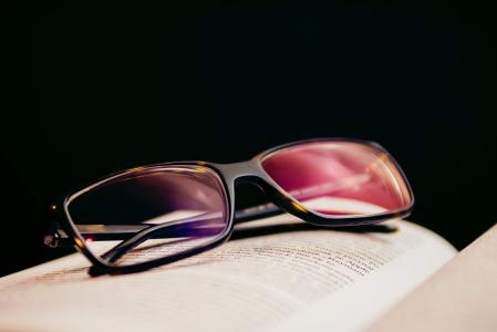 阅读, 眼镜, 书, 眼镜, 太阳镜, 视力, 黑颜色