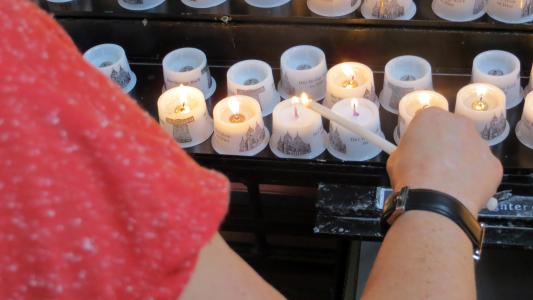 蜡烛, 教会, 纪念, 纪念蜡烛, 光, 火焰, 信心
