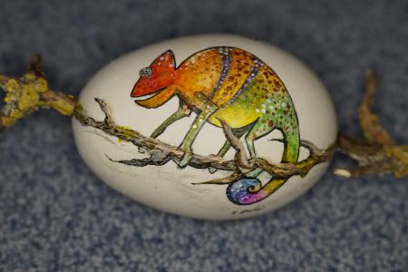 鸡蛋, 复活节彩蛋, 绘画, 装饰, 多彩, 变色龙, 掐丝