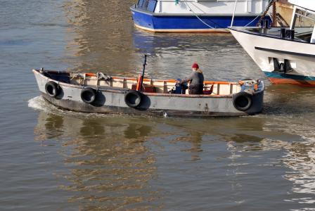小船, 船夫, 河, 泰晤士河, 伦敦, 航海的船只, 水