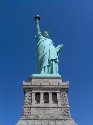 自由女神像, 纽约, 天际线, 曼哈顿, 美国, 美国, 具有里程碑意义