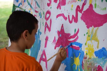 绘画, 儿童, 绘图, 壁画, 颜色, 油漆, 框架