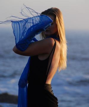 模型, 海滩, beachphotography, 一个人, 长长的头发, 海, 成人