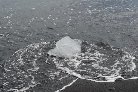 冰, 沙滩上的冰, 一块冰, 冰川, 海滩, 海洋, 水