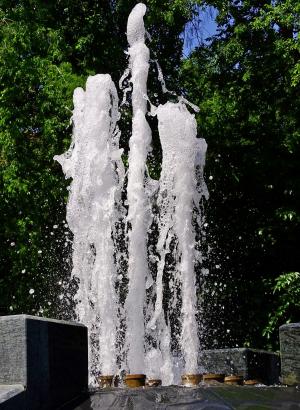 fontan, 水, 喷泉, 注入, 湿法, 水功能