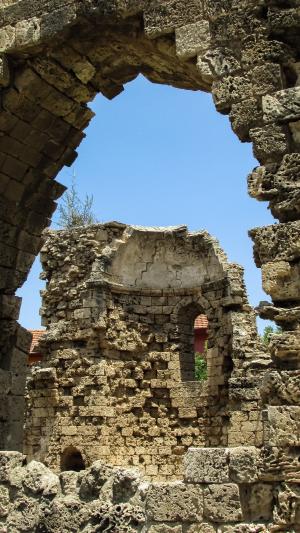 塞浦路斯, 法马古斯塔, 教会, 老, 废墟, 建筑, 历史