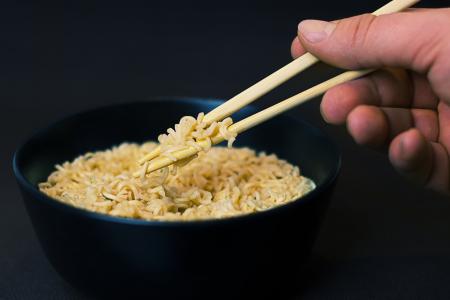 筷子, 一道菜, 食品, 手, 顿饭, 面条