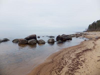 海, 石头, 沙子, 海滩, 自然, 海岸线, 岩石-对象