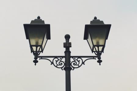灯笼, 街上的路灯, 灯, 照明, 金属, 观点, 锻铁
