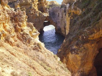 葡萄牙, 岩石阿尔加维, 假日, 海, 悬崖, 海岸线, 自然