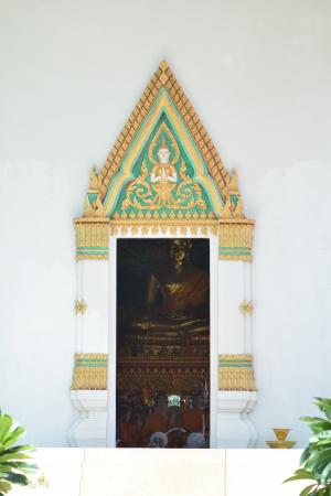 教堂的门, 入口, 措施, 佛教, 泰国寺庙, 建筑, 艺术