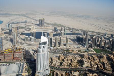 迪拜, u a e, 空中拍摄的照片, 摩天大楼, 摩天大楼, 鸟瞰图, 城市景观