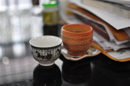 玻璃, 咖啡杯, 茶杯, 日本, 杯, 表