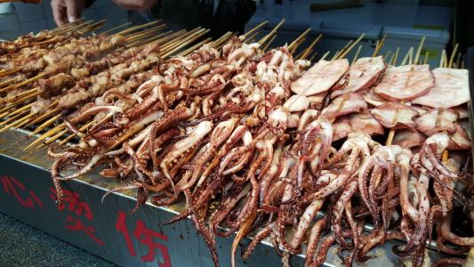 海鲜, 中国食品, 街头食品, 亚洲食品