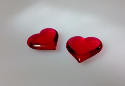 心, 透明, 红色, 爱, 情人节, 情人节那天, 心的形状