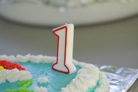 生日蛋糕, 第一个生日, 一个, 生日, 蛋糕, 第一次, 庆祝活动