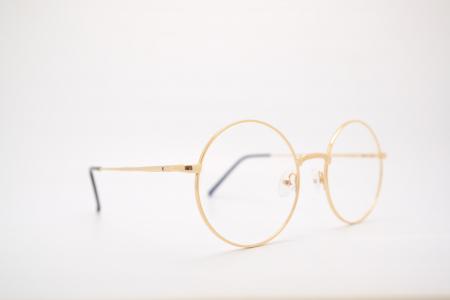 眼镜, 侥幸-天使疗法, 眼镜玻璃, 金, 破碎, 眼镜, 视力