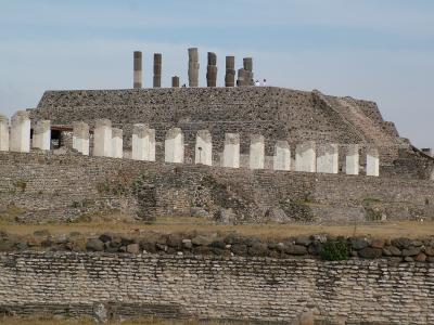 废墟, 考古学, 图拉, 景观, 墨西哥