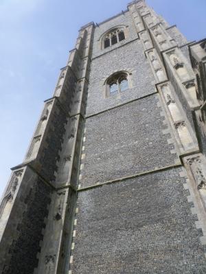 lavenham 教堂, 教堂的塔楼, 塔, 石头, 建筑