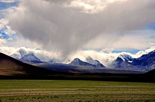 西藏希夏邦马自然风光图片