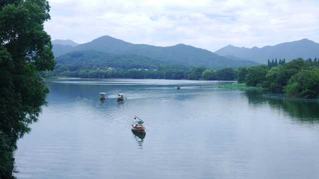 西湖山川景物图片