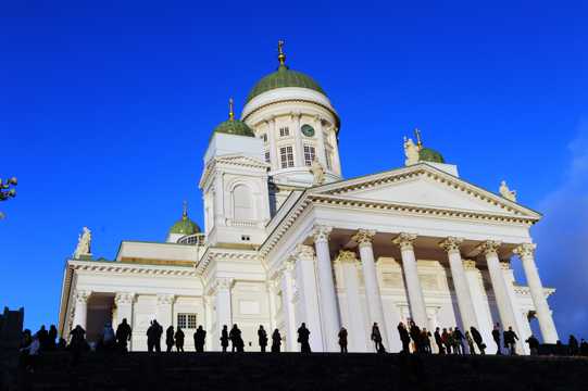 芬兰赫尔辛基大教堂建筑景色图片
