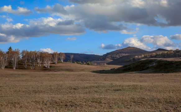 仲秋苍凉的乌兰布统原野景色图片