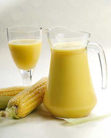 黄色玉米汁图片