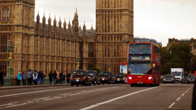 英国伦敦大本钟建筑景色图片