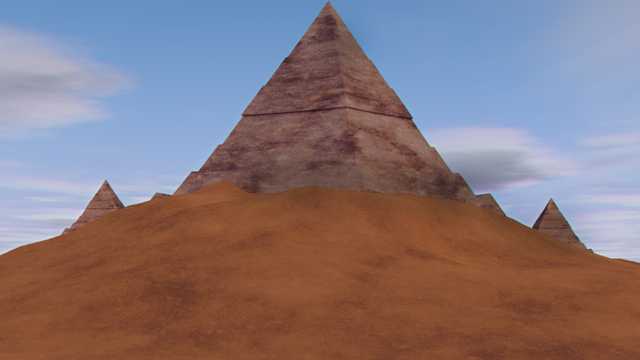大漠金字塔尖塔图片