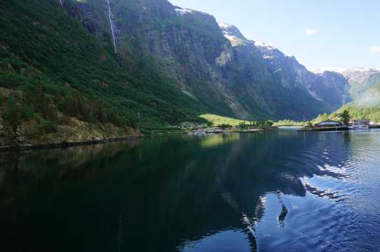 挪威松娜峡湾景色图片
